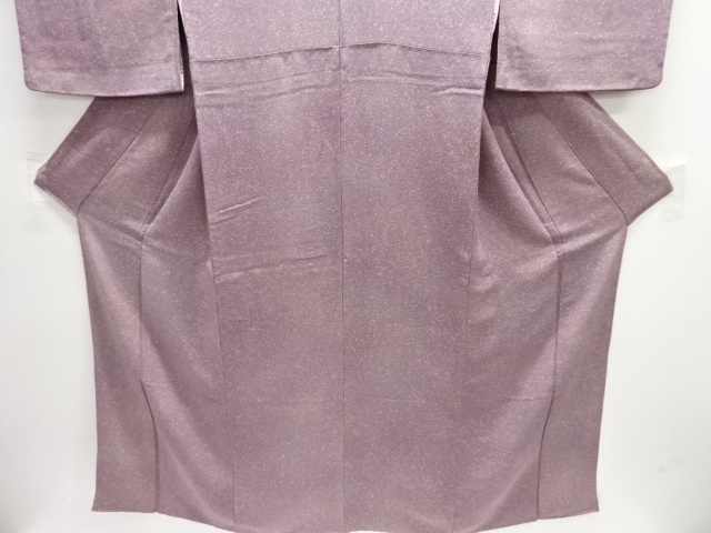  縮緬地のり散らし模様一つ紋小紋着物